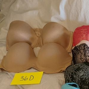 Victoria's Secret 36D strapless bras